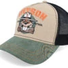 Forest Patrol Beige/Black/Green Trucker - Stetson