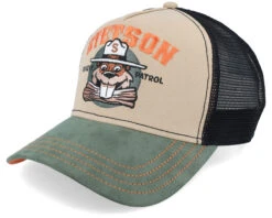 Forest Patrol Beige/Black/Green Trucker - Stetson