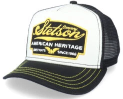 Kids American Heritage White/Black Trucker - Stetson