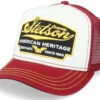 Kids American Heritage White/Maroon Trucker - Stetson