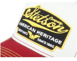 Kids American Heritage White/Maroon Trucker - Stetson -Stetson HS2111175 5