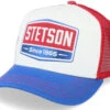 Kids Gasoline White/Red/Royal Trucker - Stetson