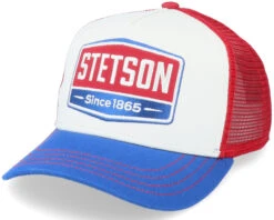 Kids Gasoline White/Red/Royal Trucker - Stetson