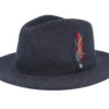 Traveller Woolfelt Mix Navy Fedora - Stetson