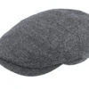 Driver Cap Virgin Wool/Linen Grey Flat Cap - Stetson
