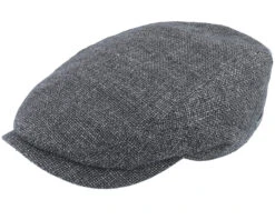 Driver Cap Virgin Wool/Linen Grey Flat Cap - Stetson