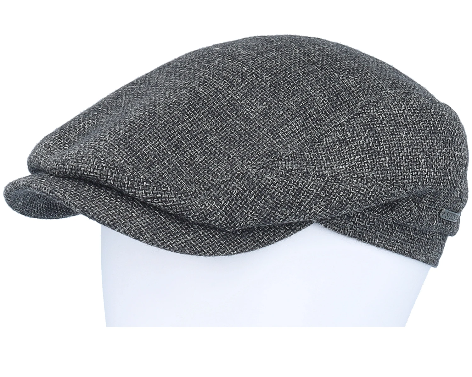 Driver Cap Virgin Wool/Linen Grey Flat Cap - Stetson 5 Driver Cap Virgin Wool/Linen Grey Flat Cap - Stetson - Image 5