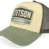 Gasoline Beige/Green Trucker - Stetson