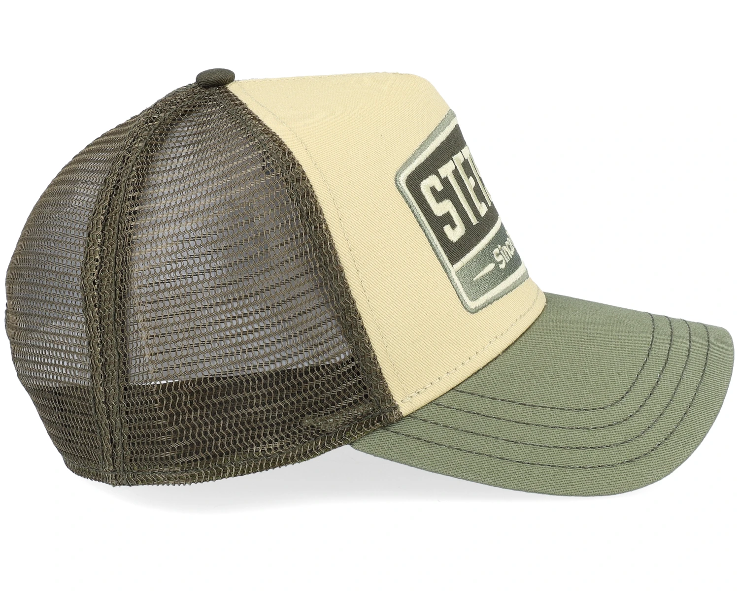 Gasoline Beige/Green Trucker - Stetson 4 Gasoline Beige/Green Trucker - Stetson - Image 4