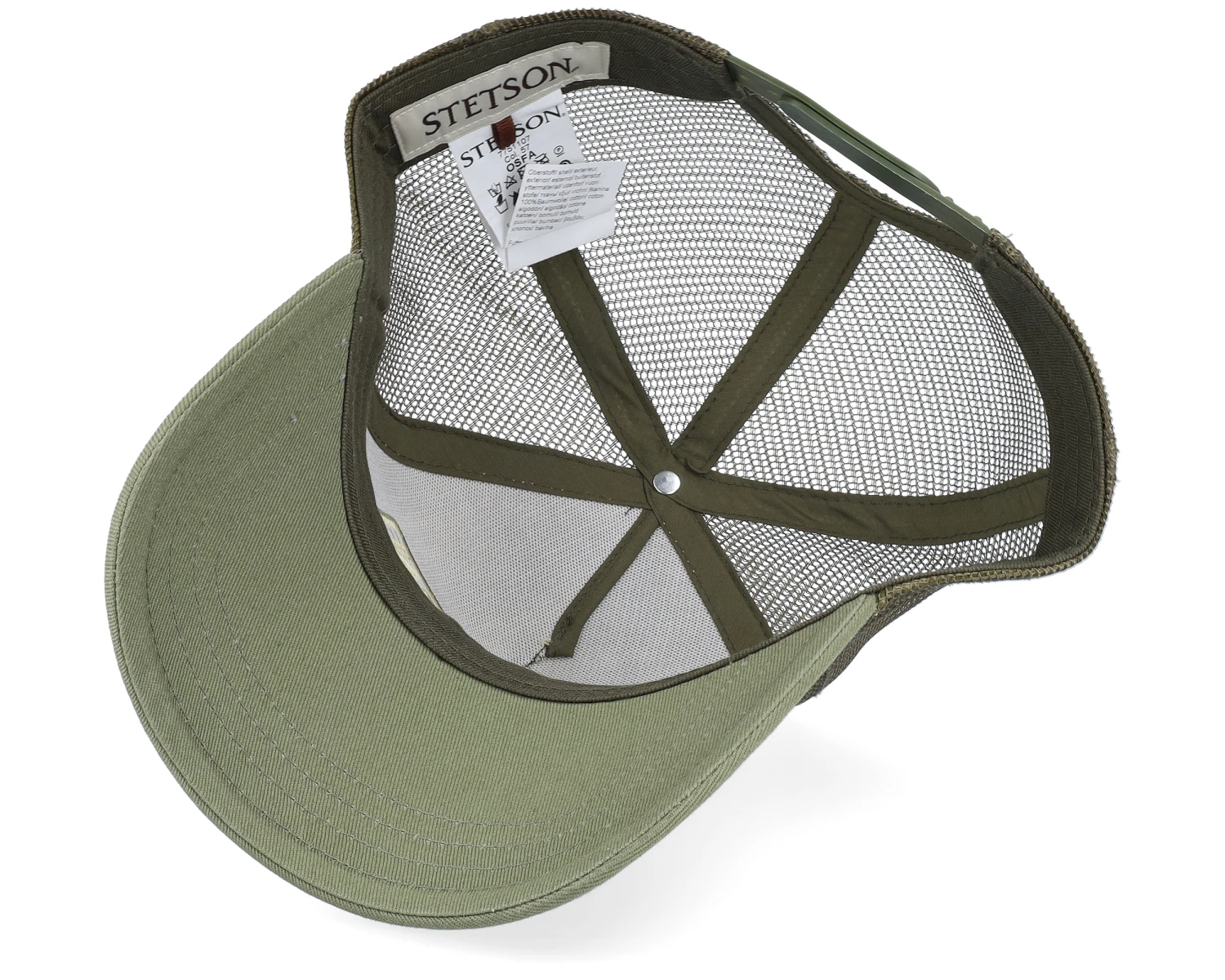 Gasoline Beige/Green Trucker - Stetson 5 Gasoline Beige/Green Trucker - Stetson - Image 5