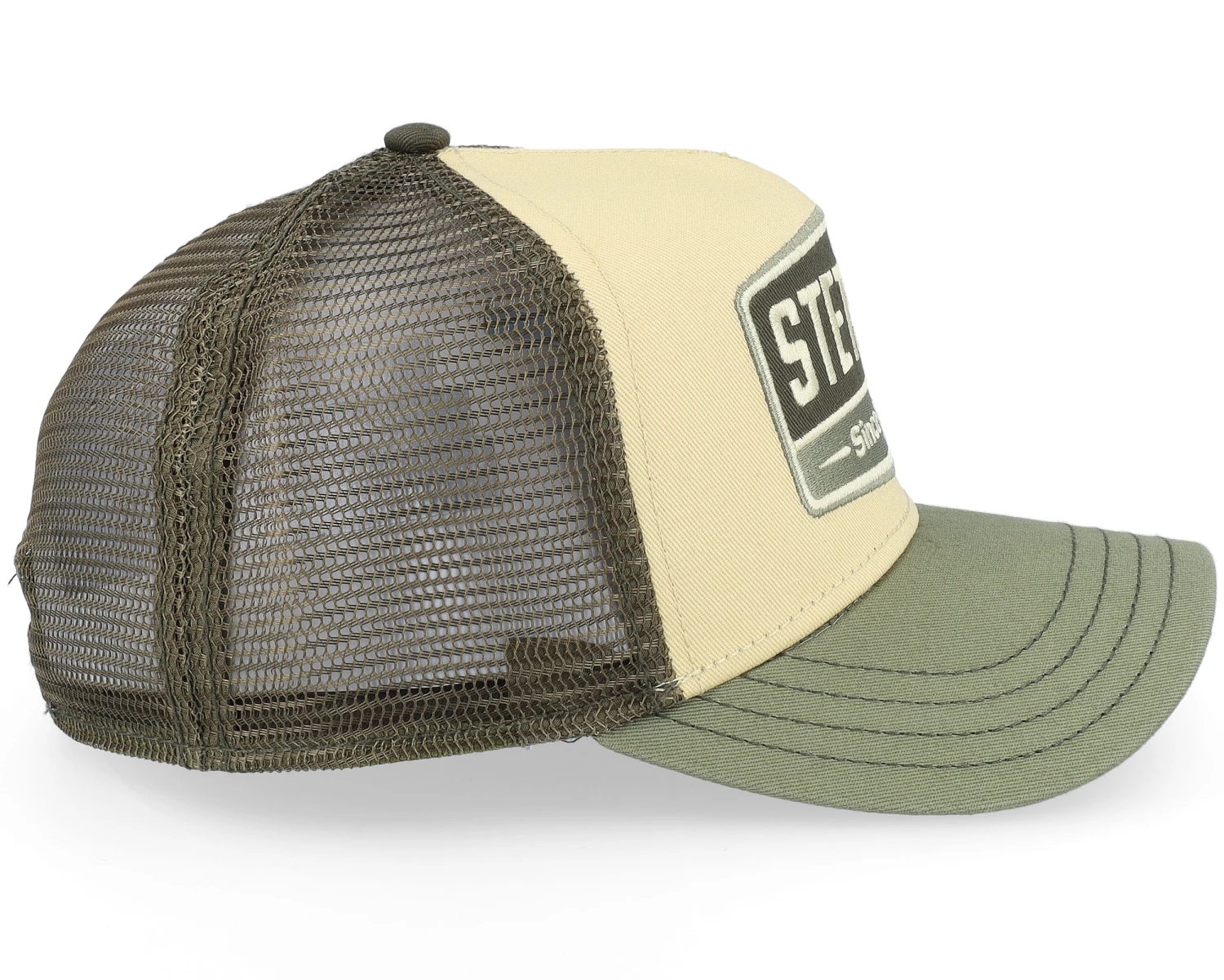 Kids Gasoline Beige/Green Trucker - Stetson 4 Kids Gasoline Beige/Green Trucker - Stetson - Image 4