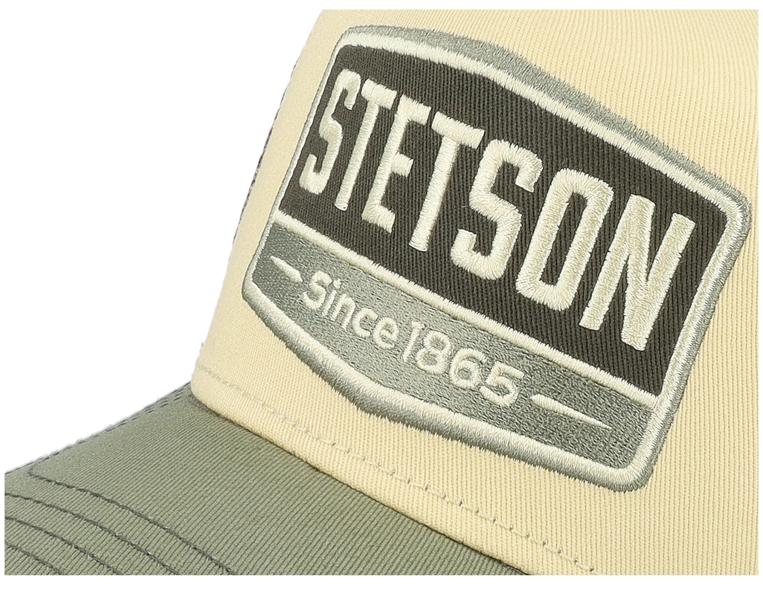 Kids Gasoline Beige/Green Trucker - Stetson 6 Kids Gasoline Beige/Green Trucker - Stetson - Image 6